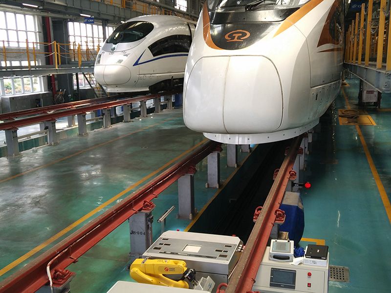 上海虹桥动车所AGV现场